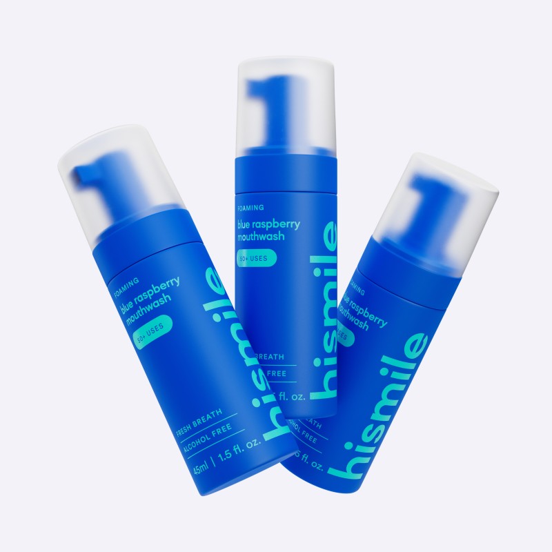 Blue Raspberry Foam Mouthwash Zilās avenes garšas putu mutes skalošanas līdzeklis, 45 ml