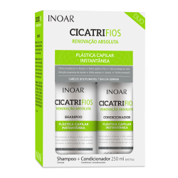 CicatriFios Duo Kit - matu struktūru atjaunojošs komplekts 2x250ml 