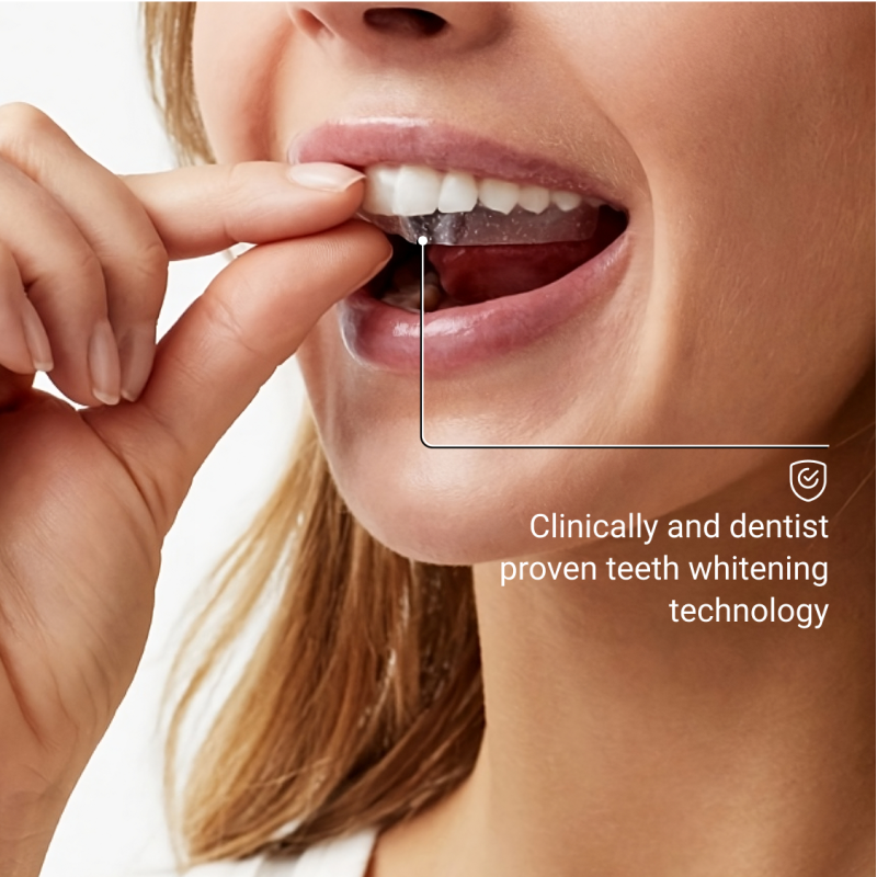 Whitening Strips Sensitive Balinošās zobu strēmeles jutīgiem zobiem, 7 pāri