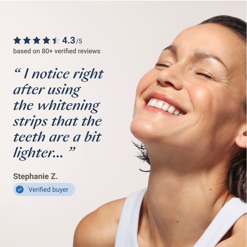Whitening Strips Sensitive Balinošās zobu strēmeles jutīgiem zobiem, 7 pāri