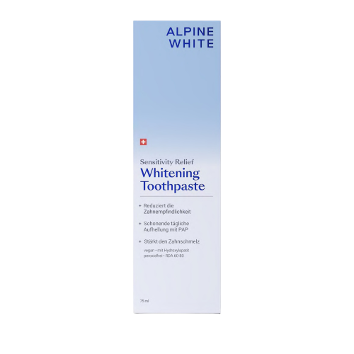 Whitening Toothpaste Sensitivity Relief Balinošā zobu pasta jutīgām smaganām, 75 ml