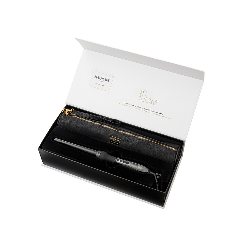 Ceramic Colonical Curling Wand Keramiskās konusveida lokšķēres, 1vnt
