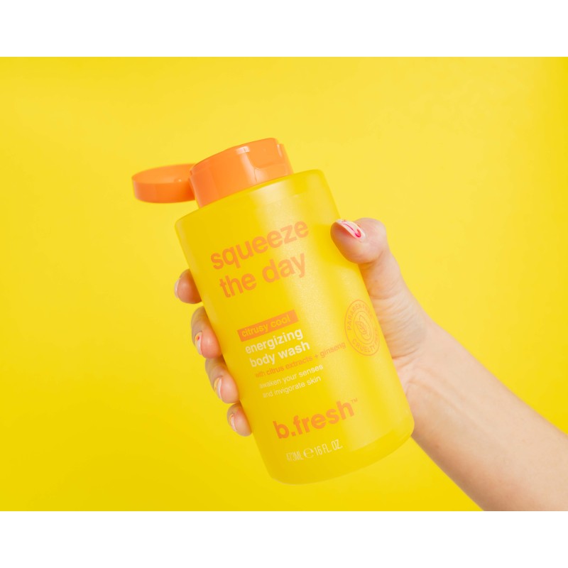 Squeeze The Day Body Wash Tonizējošs ķermeņa mazgāšanas līdzeklis ar citrusaugļu ekstraktu, 473ml