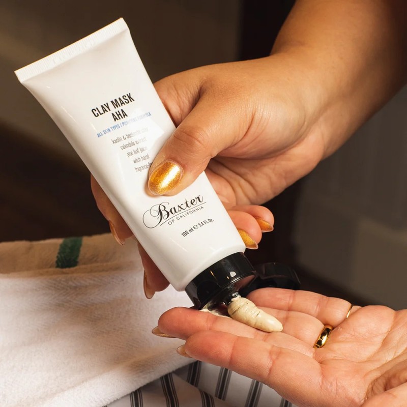 Clay Mask AHA Detoksikācijas sejas maska ar māliem vīriešiem, 100 ml