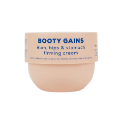 BOOTY GAINS Bum, Hips & Stomach Firming Cream Stiprinošs ķermeņa krēms, 240 ml 