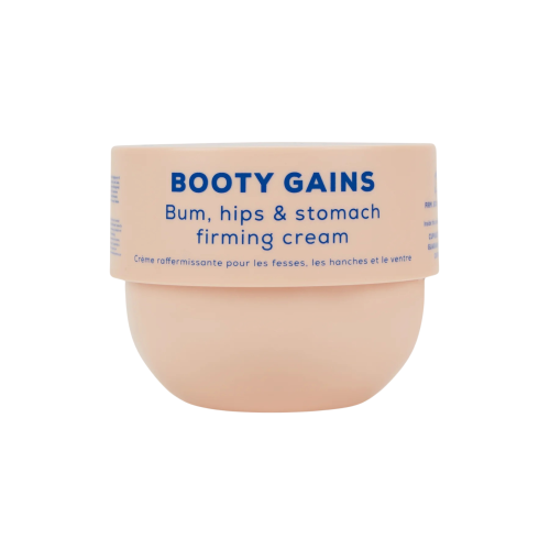 BOOTY GAINS Bum, Hips & Stomach Firming Cream Stiprinošs ķermeņa krēms, 240 ml