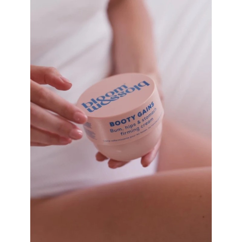 BOOTY GAINS Bum, Hips & Stomach Firming Cream Stiprinošs ķermeņa krēms, 240 ml