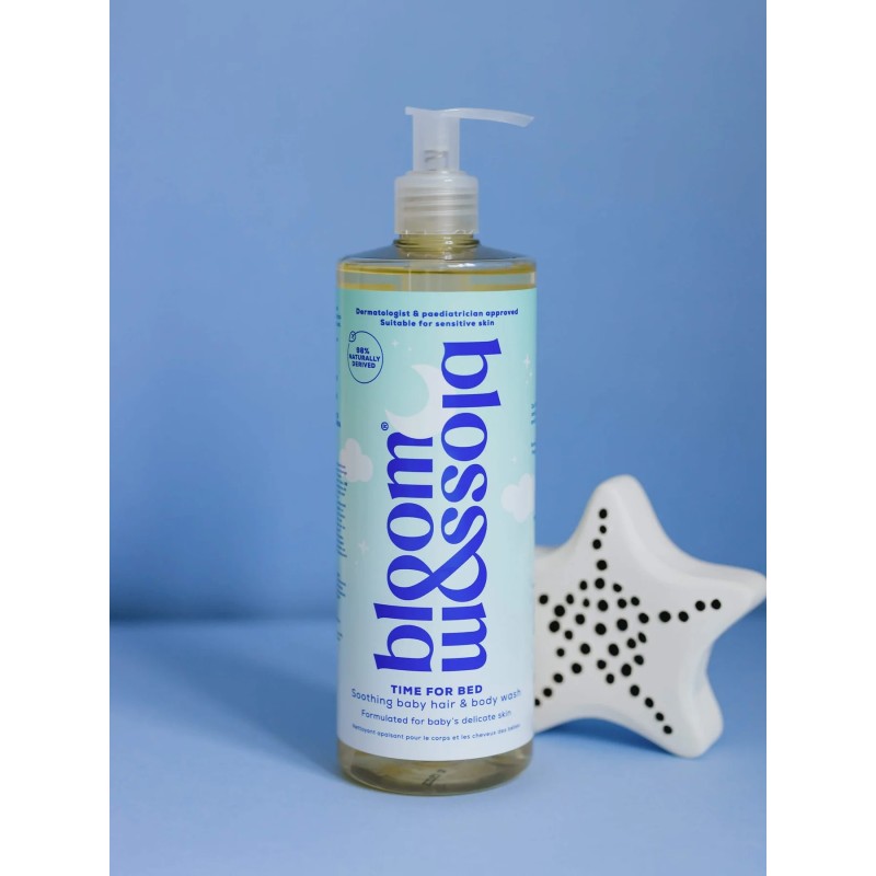 TIME FOR BED Soothing Baby Hair & Body Wash Nomierinošs matu un ķermeņa mazgāšanas līdzeklis zīdaiņiem, 500 ml