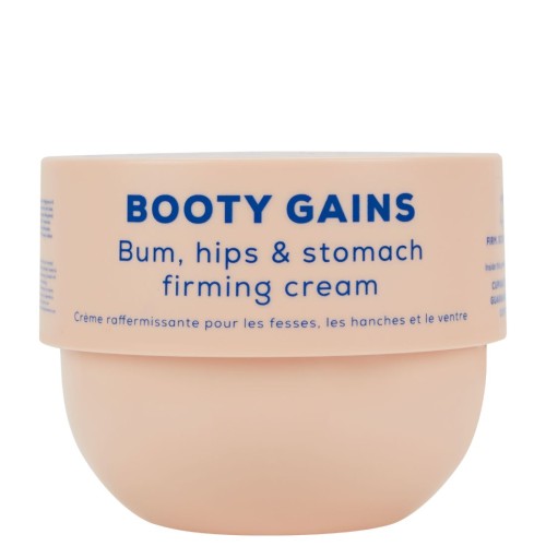 BOOTY GAINS Bum, Hips & Stomach Firming Cream Stiprinošs ķermeņa krēms, 240 ml