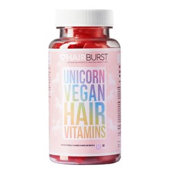 Unicorn Vegan Hair Vitamins Veganiški maisto papildai plaukams, 60 guminukų 