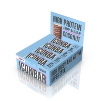 ICONBAR Coconut Olbaltumvielu batoniņš, 12*45g 