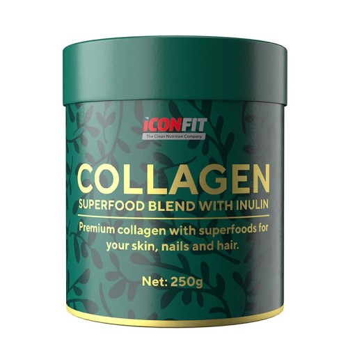 Collagen Superfood Blend With Inulin Ērkšķogu un jāņogu garšas kolagēna superprodukti ar inulīnu, 250g