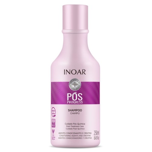 Pos Progress Shampoo Šampūnas po tiesinimo keratinu procedūrų, 250ml