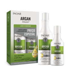 Argan Infusion Smooth and Silky Duo Kit - komplekts gludiem un mīkstiem matiem 500ml+250ml 