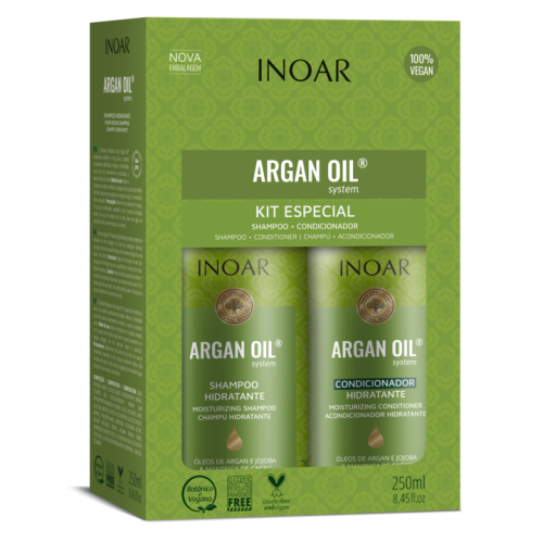 Argan Oil Duo Kit Sausų-pažeistų plaukų rinkinys, 2x250 ml