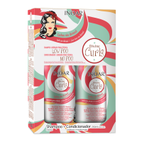Divine Curls Duo Kit - instrumentu komplekts cirtainiem viļņotiem matiem 2x250ml 