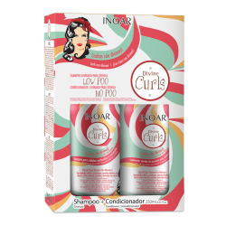 Divine Curls Duo Kit - instrumentu komplekts cirtainiem viļņotiem matiem 2x250ml 