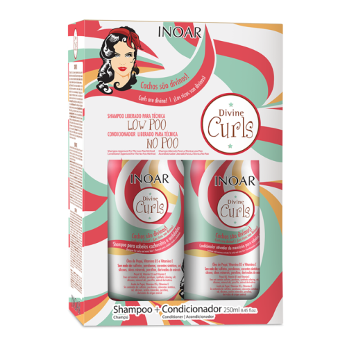 Divine Curls Duo Kit - instrumentu komplekts cirtainiem viļņotiem matiem 2x250ml