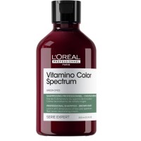 Vitamino Color Spectrum Green Shampoo – neitralizējošs šampūns tumši brūnu matu sarkano toņu neitralizēšanai, 300 ml 