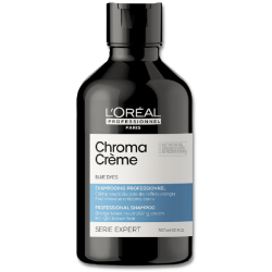 Chroma Crème Blue Krēmveida šampūns kas neitralizē vara (oranžos) apakštoņus gaiši brūnos matos 300ml 