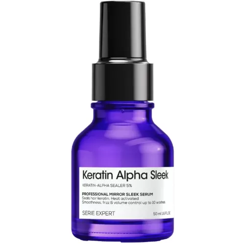 Keratin Alpha Sleek spoguļspīduma serums, 50 ml