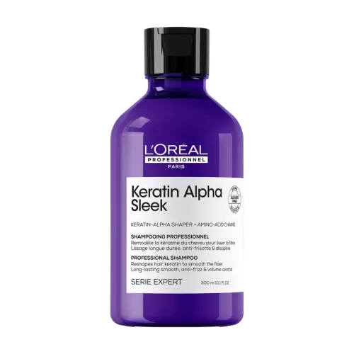 Keratin Alpha Sleek šampūns, 300 ml