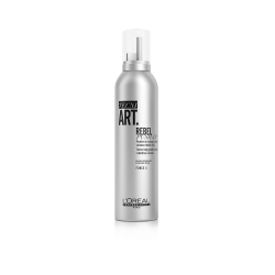 Rebel Push-Up Powder-In-Mousse Apimties suteikiančios plaukų putos-pudra, 250ml 