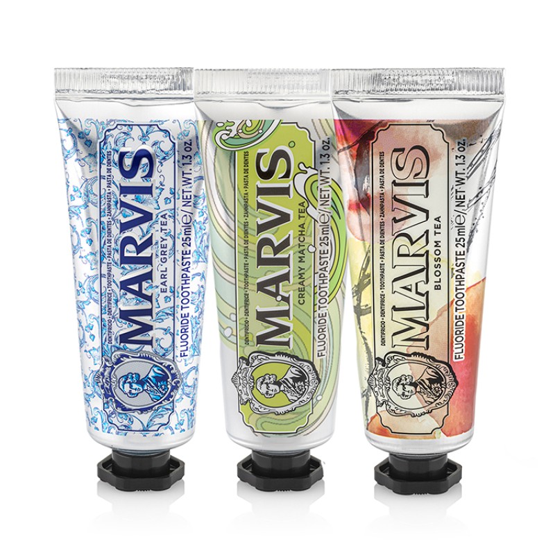 Tea Collection Toothpaste Gift Set Zobu pastu komplekts, 3x25 ml
