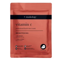 VITAMIN-C Professional Sheet Mask Auduma sejas maska ar C vitamīnu, 22 ml 