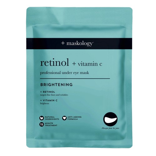 RETINOL + VITAMIN-C Professional Under Eye Mask Acu zonas maska, 3 pāri