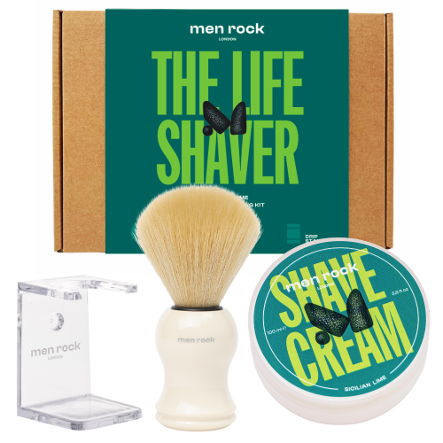 The Life Shaver Sicilian Lime Essential Shaving Kit Skūšanās līdzekļu komplekts, 1 gab.