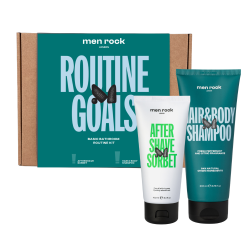 ROUTINE GOALS Basic Grooming Routine Kit Matu un ādas kopšanas līdzekļu komplekts vīriešiem, 1 gab. 