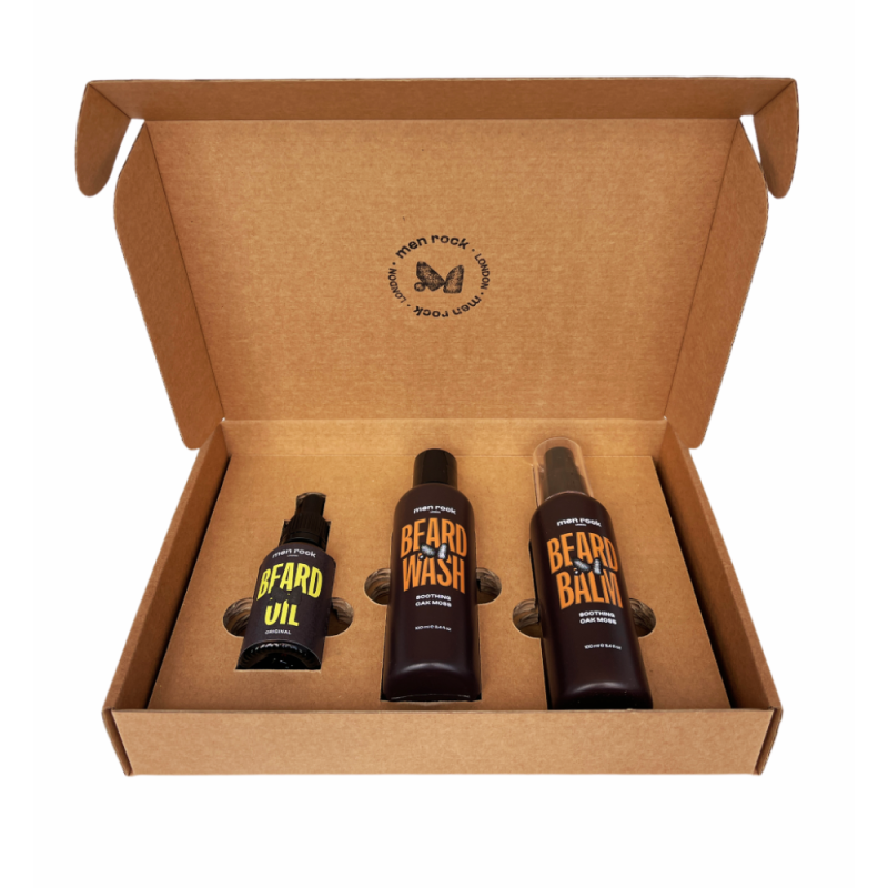 Beardy Beloved Soothing Oak Moss Beard Kit Bārdas kopšanas komplekts, 1 gab.