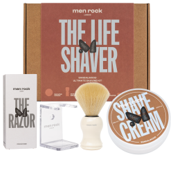 Ultimate Shaving Gift Set Sandalwood Skūšanās komplekts ar abpusēju skuvekli, 1gab 