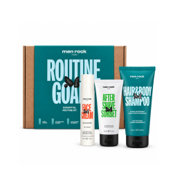 ROUTINE GOALS Essential Grooming Routine Kit Matu un ādas kopšanas līdzekļu komplekts vīriešiem, 1 gab. 