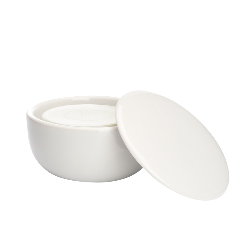 Skūšanās ziepes ar alveju porcelāna traukā, 65 g
