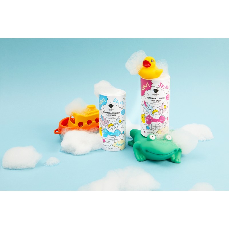 PINK SALTS Foaming & Coloured Bath Salts Putojošs vannas sāls rozā krāsā, 250 g