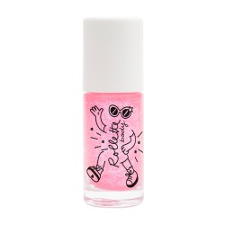 Glitter Body Gel Rollette Raspberry Želejveida ķermeņa spīdums, 20 ml 
