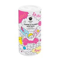 PINK SALTS Foaming & Coloured Bath Salts Putojošs vannas sāls rozā krāsā, 250 g 