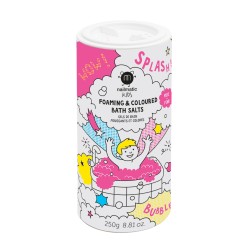 PINK SALTS Foaming & Coloured Bath Salts Putojošs vannas sāls rozā krāsā, 250 g 