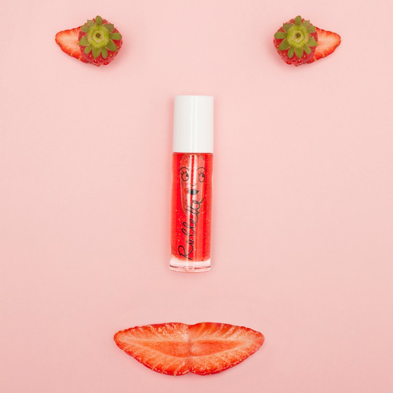 STRAWBERRY Rollette Lip Gloss Zemeņu lūpu spīdums, 6,5 ml