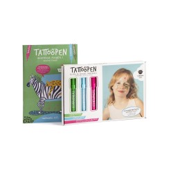 TATTOOPEN Amazing Planet Nomazgājamu flomāsteru komplekts ādai, 3x2,5 g 