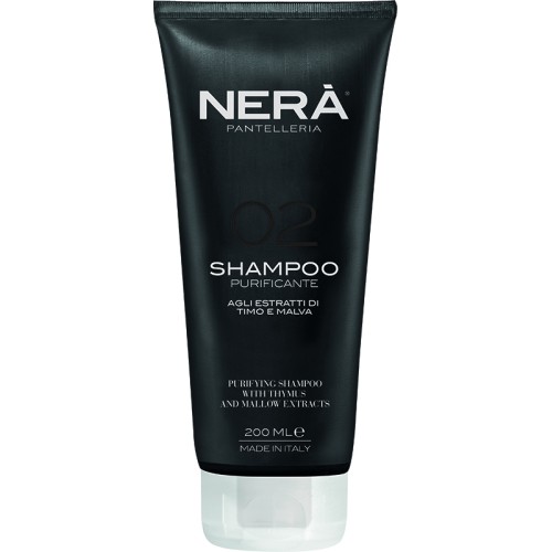 02 Purifying Shampoo With Thymus & Mallow Extracts Attīrošs šampūns taukainai galvas ādai, 200 ml