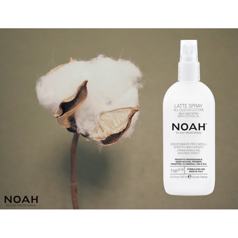 5.12. Milk Hair Spray With Cotton Oil Matu pieniņš aizsardzībai pret savelšanos, 150 ml