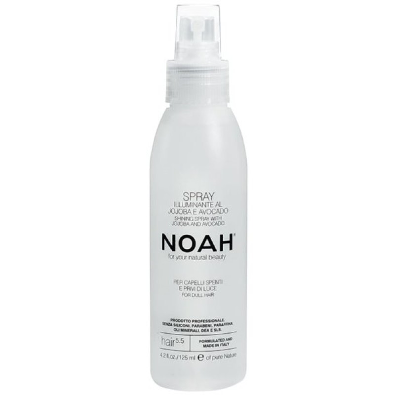 5.5. Shining Spray With Jojoba And Avocado Spīdumu piešķirošs izsmidzināms līdzeklis matiem, 125 ml