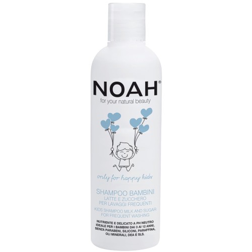 Kids Shampoo Milk And Sugar For Frequent Washing Barojošs šampūns bērniem ar pienu un cukuru biežai lietošanai, 250 ml