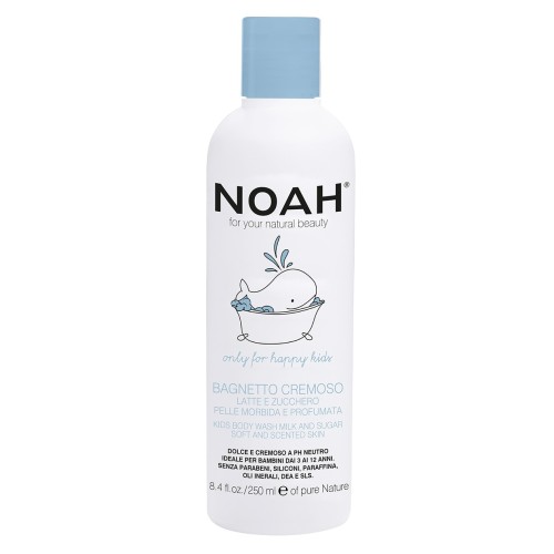 Kids Creamy Shower Lotion Krēmīgs ķermeņa mazgāšanas līdzeklis ar pienu un cukuru bērniem, 250 ml