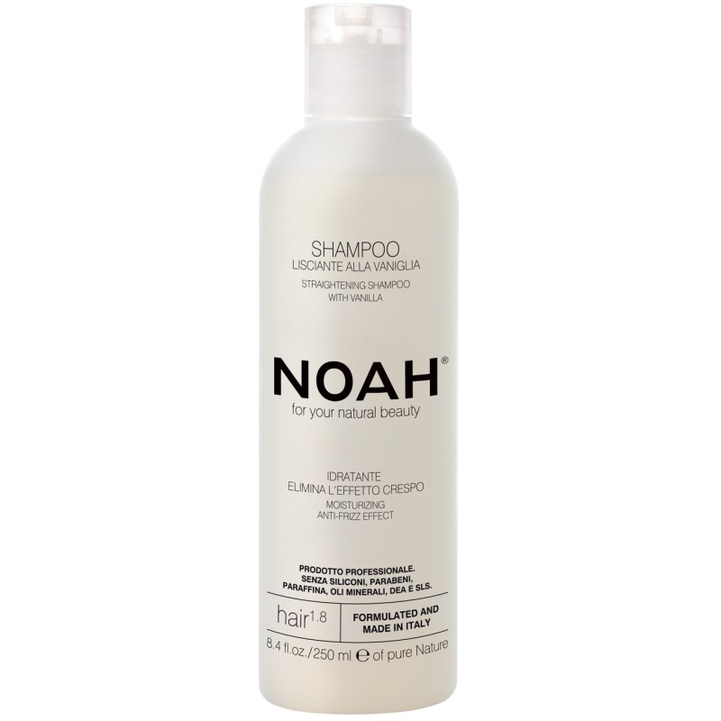 1.8. Straightening Shampoo With Vanilla Iztaisnojošs šampūns ar vaniļu, 250 ml