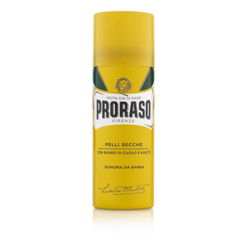 Yellow Shaving Foam Nourishing & Regenerating Atjaunojošas un barojošas skūšanās putas, 50 ml