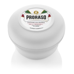 White Line Shaving Soap In a Jar Skūšanās ziepes jutīgai ādai, 150 ml 